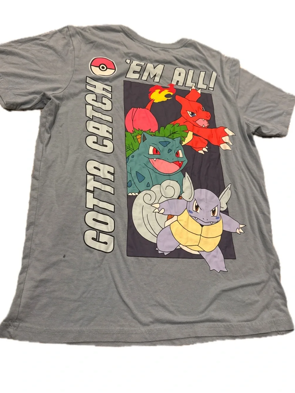 Pokemon Gray 'Gotta Catch 'Em All' Graphic Tee